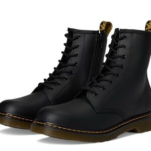 Dr. Martens Black Leather Lace-Up Boots